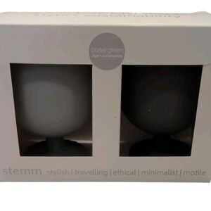 Stemm Drinkware Set - Black and Gray